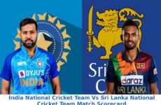 India National Cricket Team Vs Sri Lanka National Cricket Team Match Scorecard