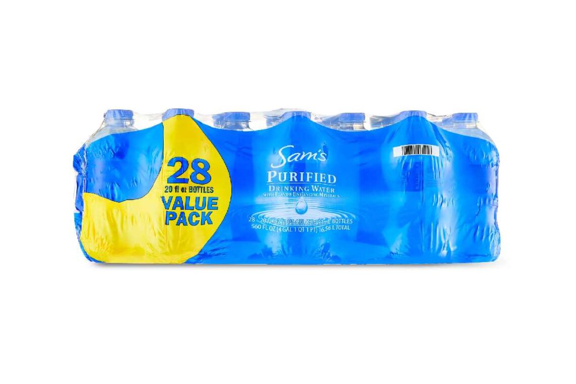 great value purified drinking water 40-count 16-fluid ounce value pack